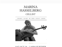 Tablet Screenshot of marinahasselberg.com